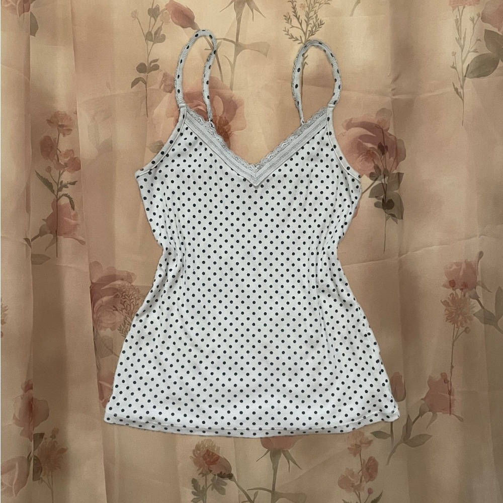 Cute mini polkadot cami size medium